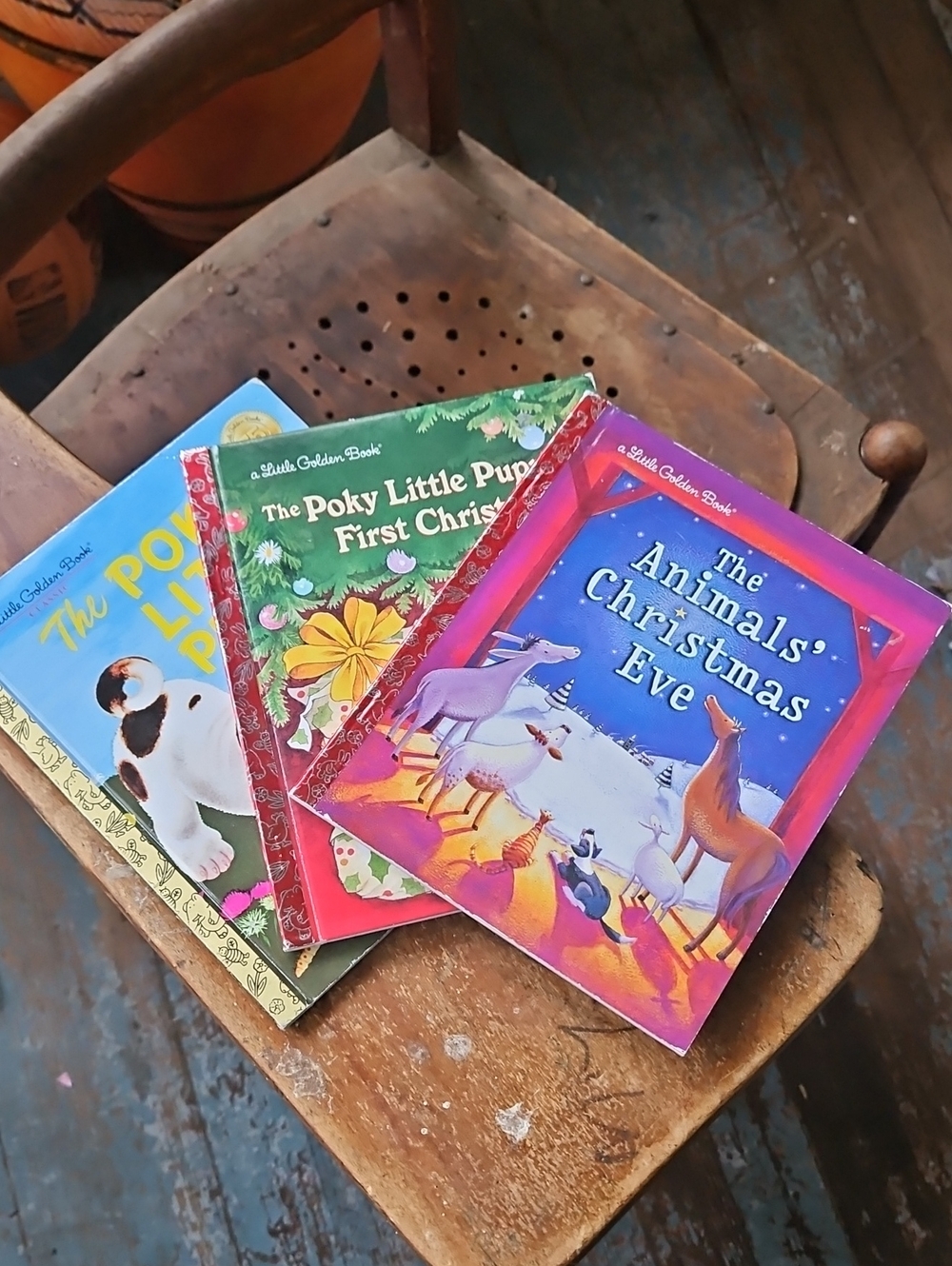 Little Golden Books Holiday Classics Set - Colorful Illustrated Kids Board Books